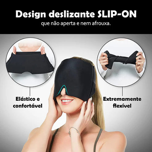 Touca de Compressão para Dores de Cabeça e Enxaquecas/AliviGel