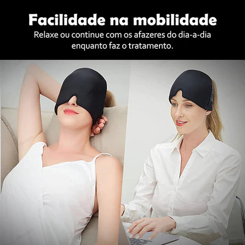 Touca de Compressão para Dores de Cabeça e Enxaquecas/AliviGel