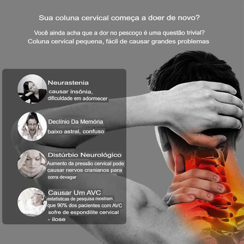 Massageador Elétrico Portátil de Pescoço