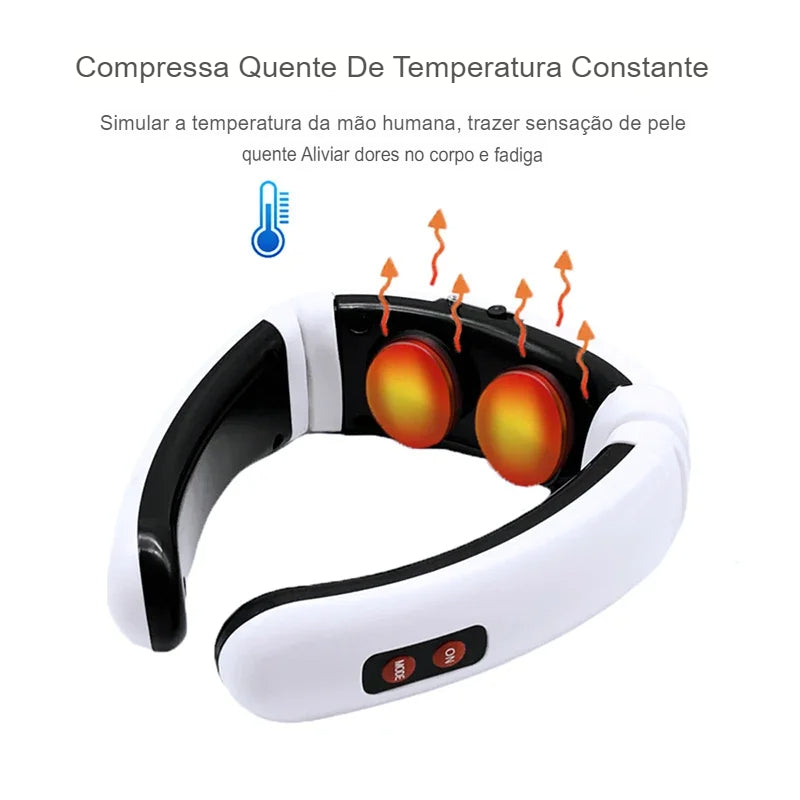 Massageador Elétrico Portátil de Pescoço