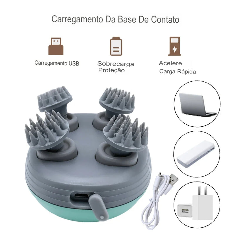 Massageador ScalpSoothe-Pro™ Para Couro Cabeludo Alívio e Bem-Estar